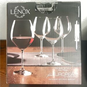 Lenox European Red Wine Glass Set